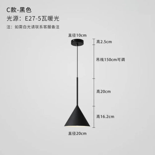 Nordic decorative pendant light for creative indoor lighting - vue 10 sur 14