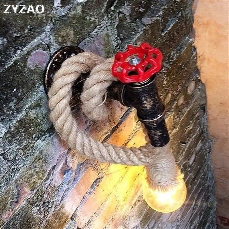Vintage industrial wall light for loft and café