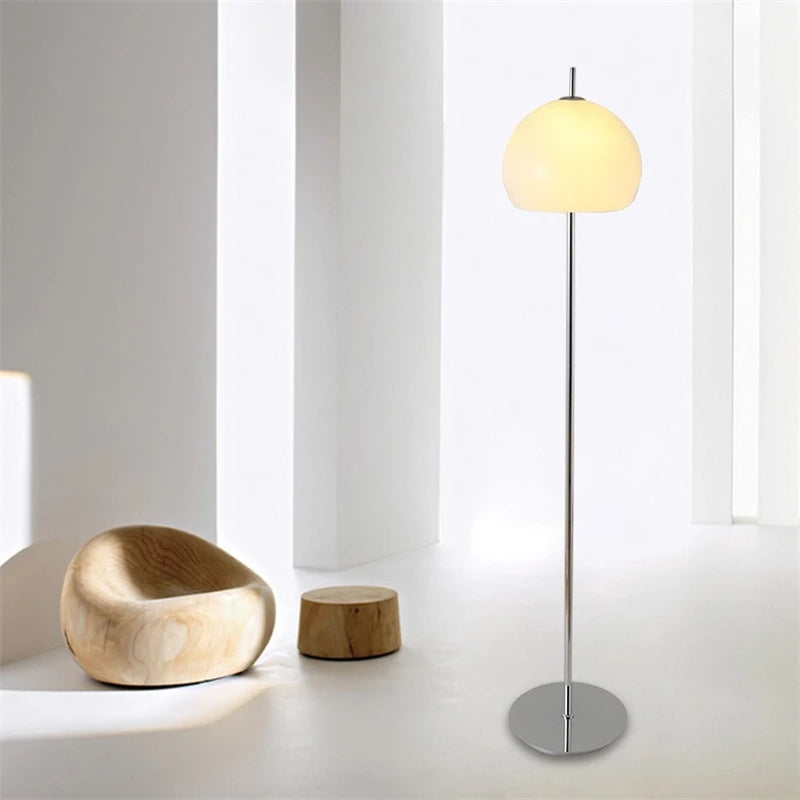 Nordic retro contemporary floor lamp with mushroom shade