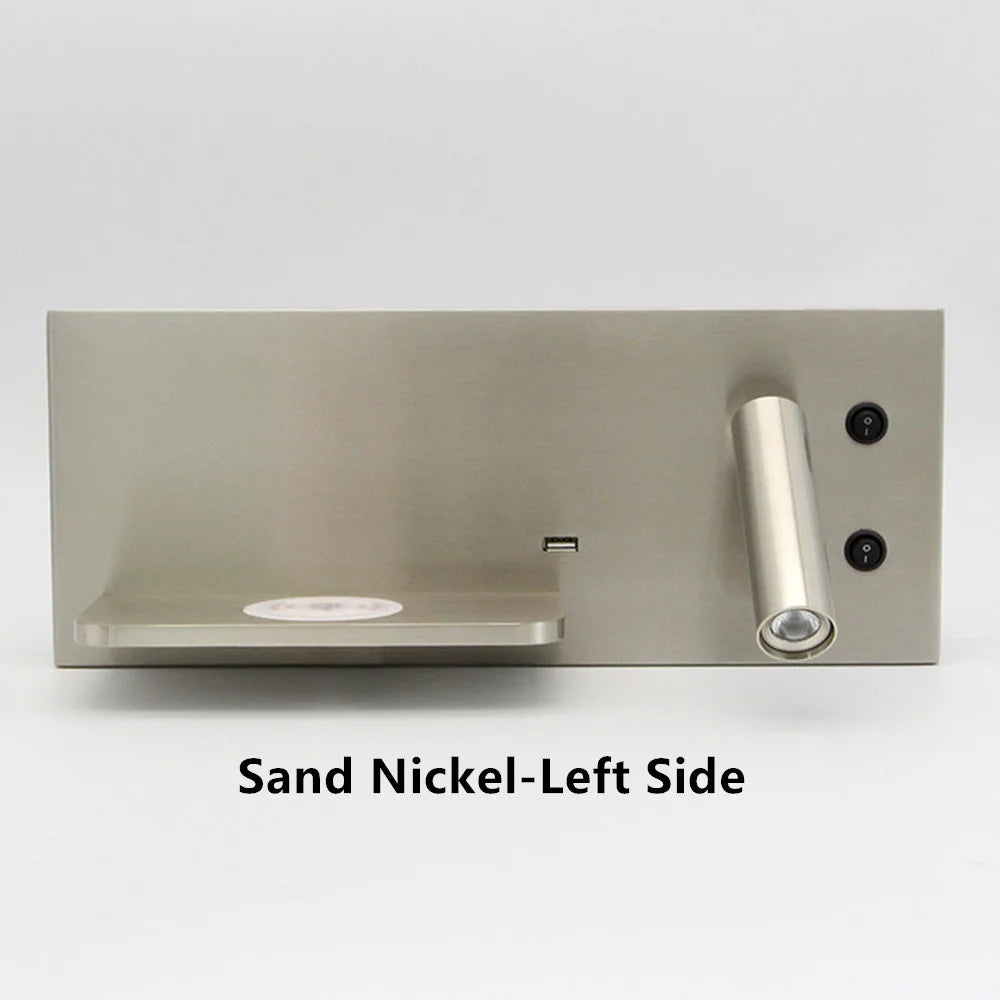 Tokili LED wall light with USB and wireless charger - vue 10 sur 18