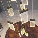 Contemporary crystal chandelier for staircases and interior decor