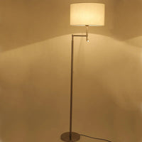 Modern stainless steel floor lamp with elegant LED design