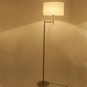 Modern stainless steel floor lamp with elegant LED design