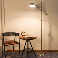 Retro copper floor lamp for creative interior decoration