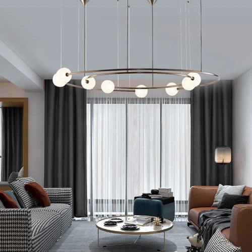 Post-modern globe pendant chandelier for hotel projects Winfordo - vue 6 sur 8