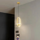 Modern gold decorative LED pendant light for indoor use