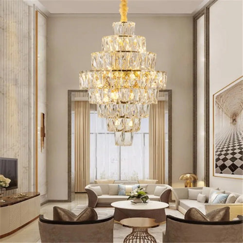 Nordic design crystal chandelier for stylish interiors - vue 4 sur 12