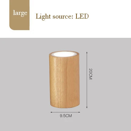 Modern LED ceiling light round square wood designer indoor