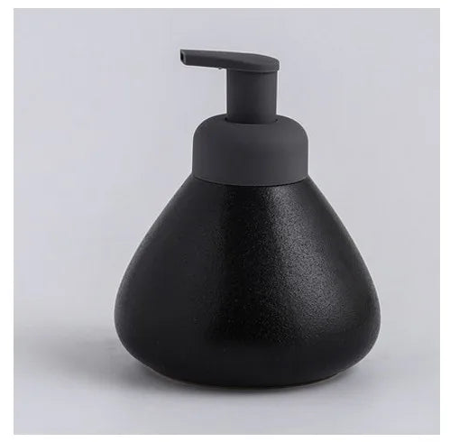 ceramic soap dispenser pressing foam for bathroom - vue 16 sur 18