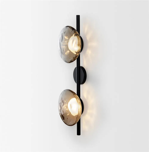 Glass design wall light for elegant modern decor - vue 2 sur 10