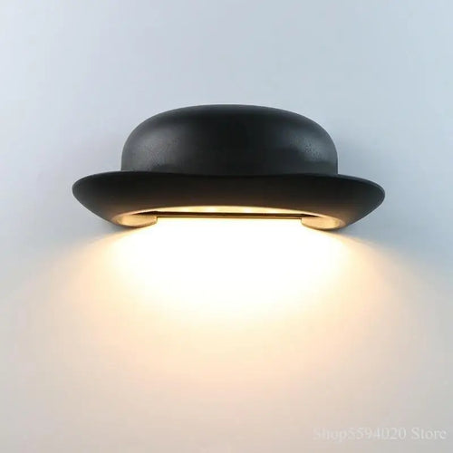 applique murale extérieure à led en forme de chapeau de paille - vue 3 sur 6