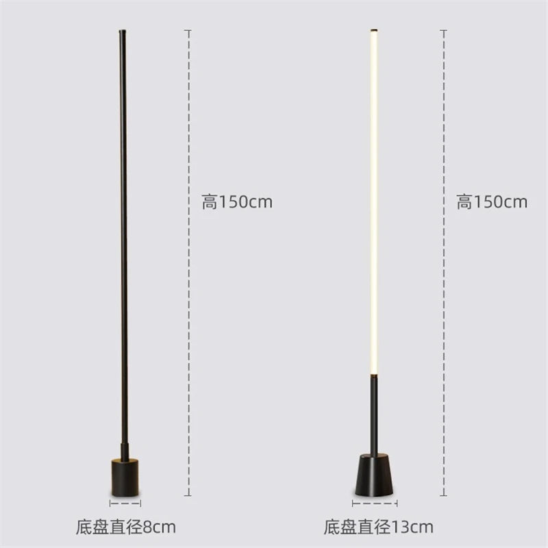 Modern nordic minimalist 360-degree super bright floor lamp - vue 6 sur 14