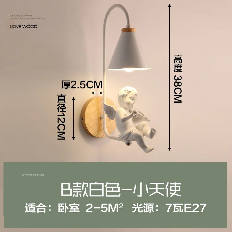 Nordic cartoon style children's wall light