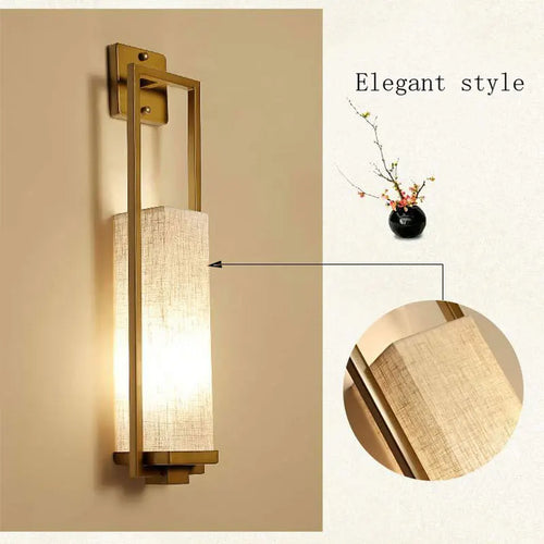 Chinese style wall light for hotels and staircases - vue 5 sur 7