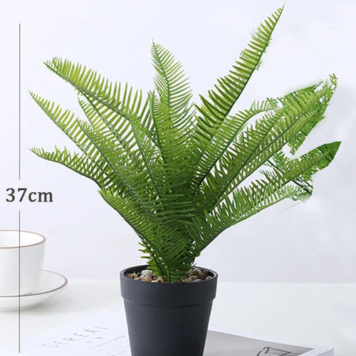 Artificial tropical banana plant in pot jungle realistic decor - vue 6 sur 8