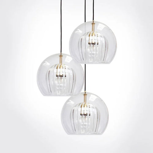 Luxury glass pendant light for modern interiors - vue 4 sur 8