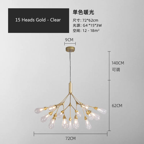 lustre luciole design post-moderne pour intérieur élégant et créatif - vue 20 sur 23