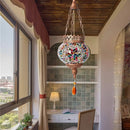 Mediterranean mosaic pendant light retro bohemian decorative