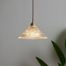 Nordic brass and glass pendant light retro American style