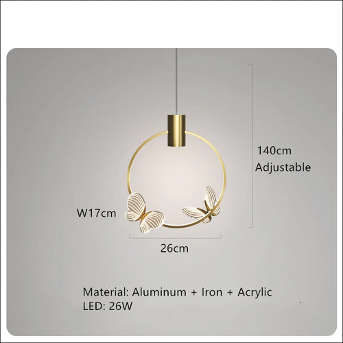 Modern romantic butterfly acrylic wall light - vue 16 sur 17