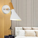 Modern wooden and iron wall light nordic design