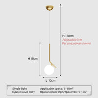 Modern glass bubble pendant light with creative design for elegant decor