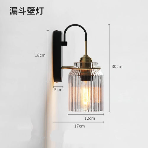 Nordic style funnel wall light for interior decoration