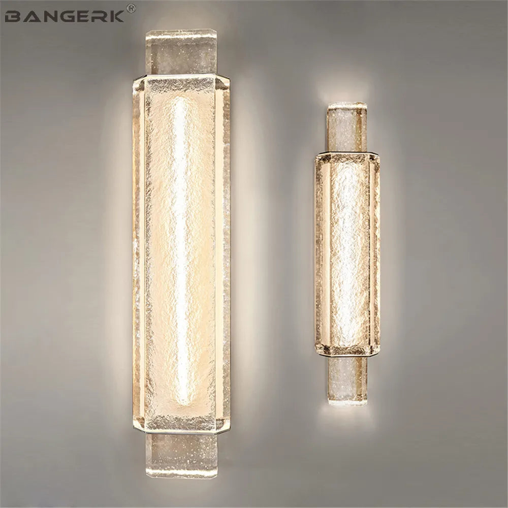 Luxury crystal LED wall light for interior decoration