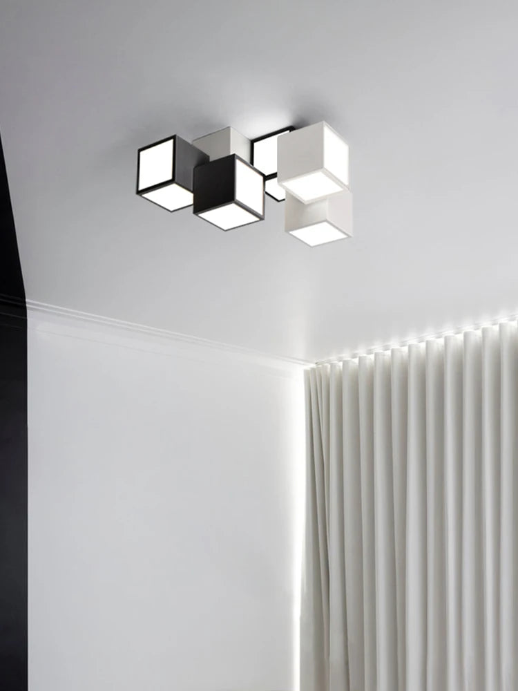 Creative square ceiling light modern LED simple decor chandelier