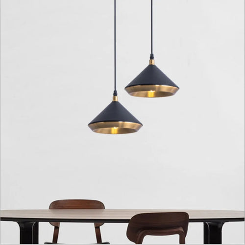 Nordic industrial metal pendant light for stylish lighting decor - vue 5 sur 6