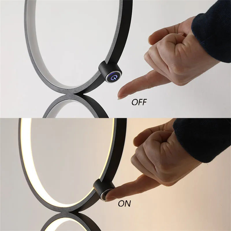 Nordic decorative LED floor lamp for living room - vue 4 sur 8