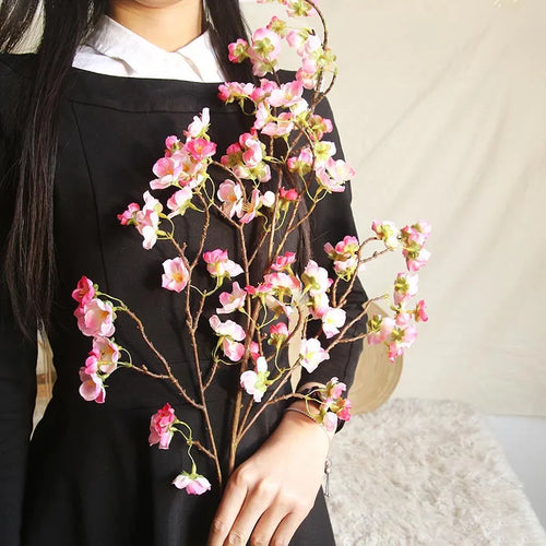 Artificial cherry blossom bouquet for wedding and home decor - vue 3 sur 10