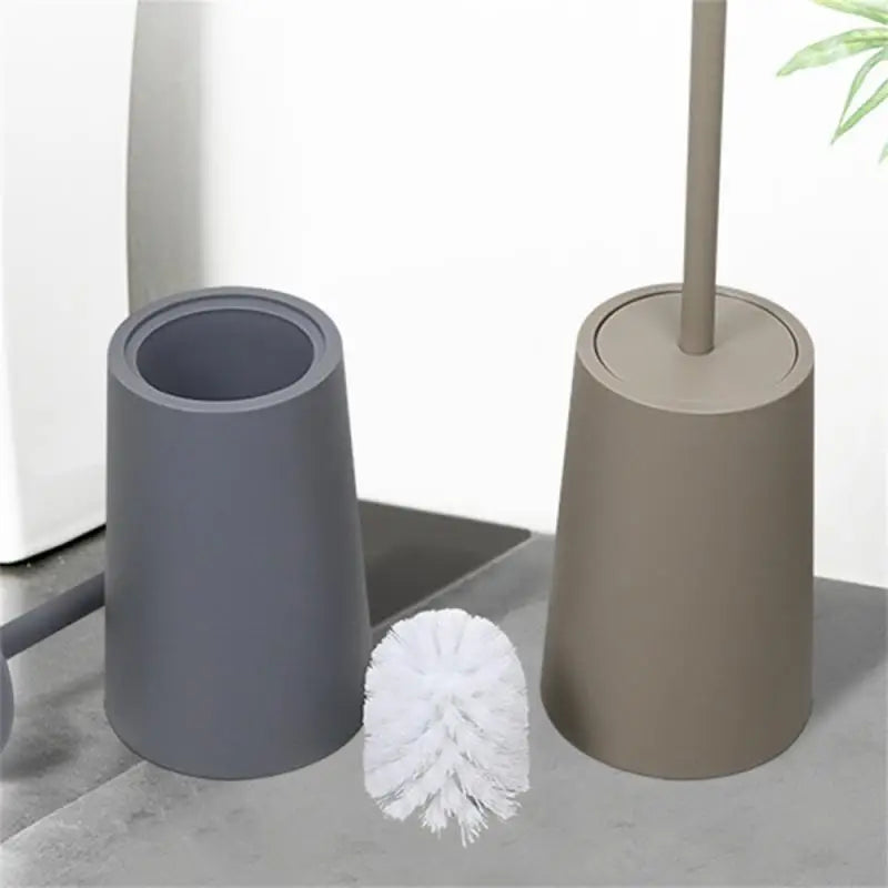 Modern toilet brush with lid and elegant design - vue 4 sur 9