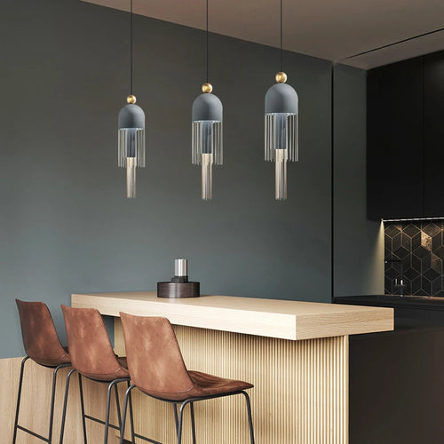 lustre moderne créatif d'art nordique pour bar et restaurant - vue 6 sur 11