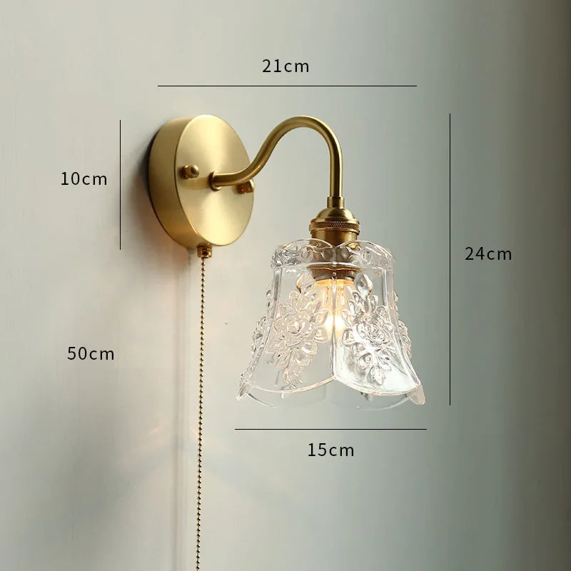 Modern nordic copper LED wall light - vue 18 sur 23