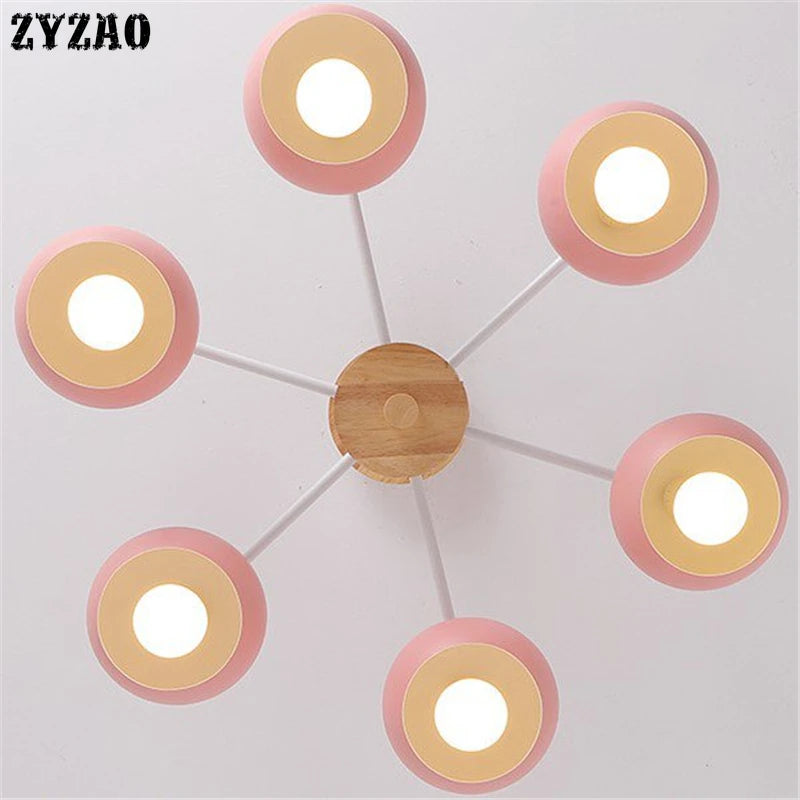 Simple macaron-shaped pendant light for modern decor - vue 3 sur 6
