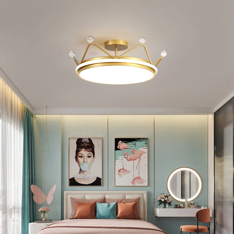 Children's crown LED pendant light modern Winfordo - vue 4 sur 12