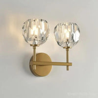 Nordic postmodern crystal wall light