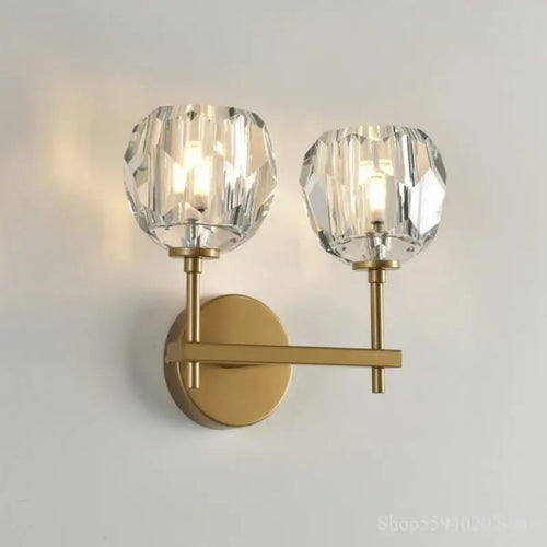 Nordic postmodern crystal wall light