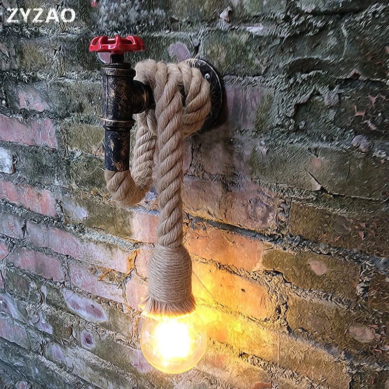 Vintage industrial wall light for loft and café