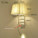 Modern LED wall light in stainless steel for interior decoration