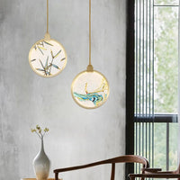 Chinese style glass pendant light for modern interior decoration