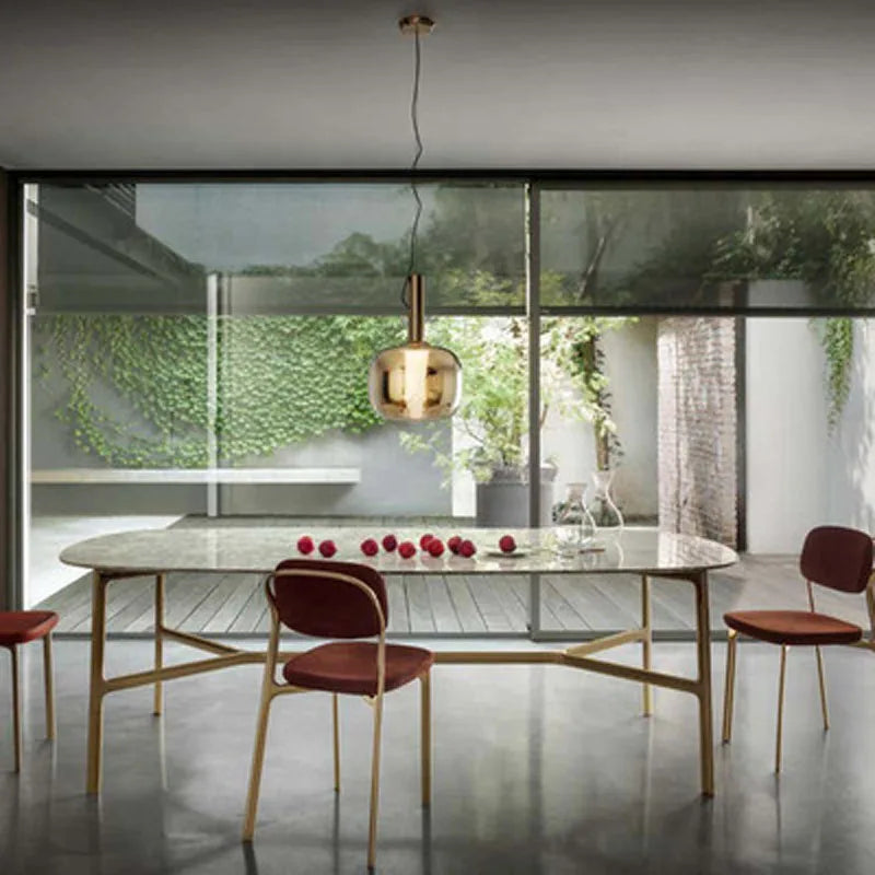 Designer glass pendant light for bar, restaurant, office and shop - vue 5 sur 9