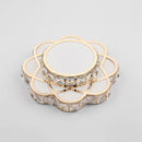 Luxury decorative crystal LED ceiling light with flowers