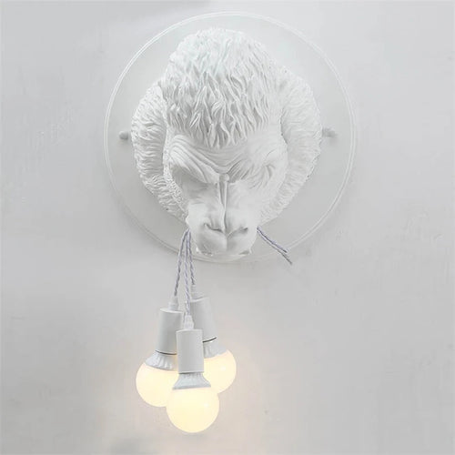 Nordic decorative wall light with quirky gorilla designs - vue 4 sur 7