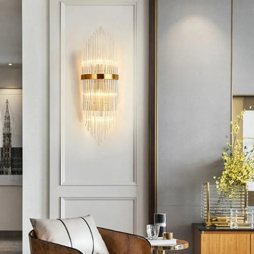 Crystal wall light for creative retro and modern decor - vue 5 sur 20
