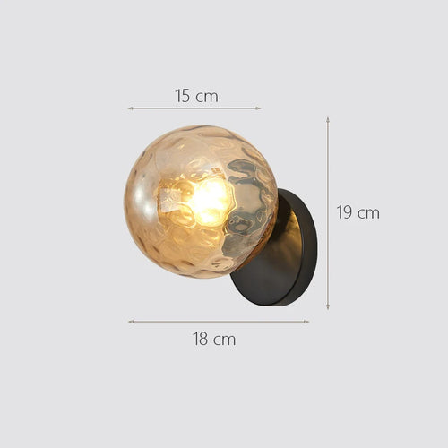 Glass moon wall light for interior decoration - vue 10 sur 14