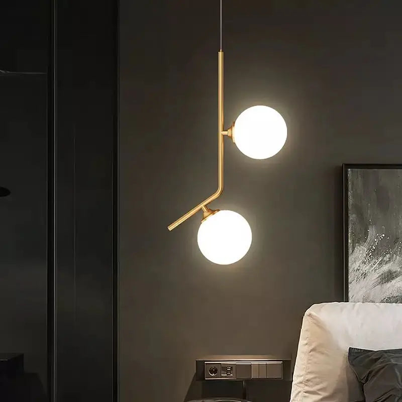 Modern glass bubble pendant light with creative design for elegant decor
