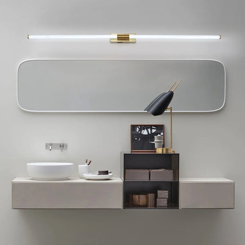 Modern gold-plated aluminium LED wall light 360 glow - vue 6 sur 6