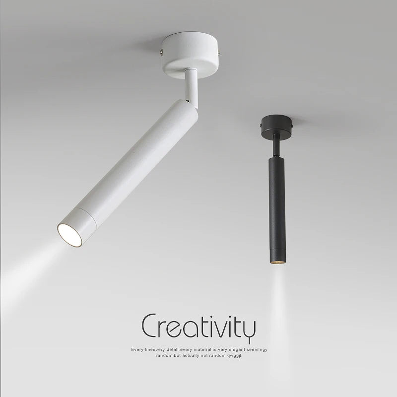 Round square LED surface mounted spotlight with adjustable angle